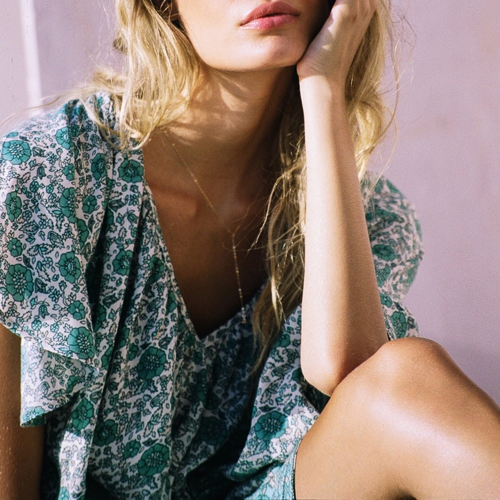 Spell Kombi Flutter Sleeve Top M